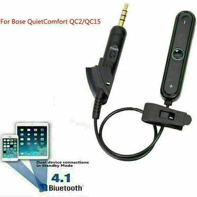 Receiver Adapter For QuietComfort QC15 Bose>Headphone Bluetooth4.1 Cable Replace • $17.88